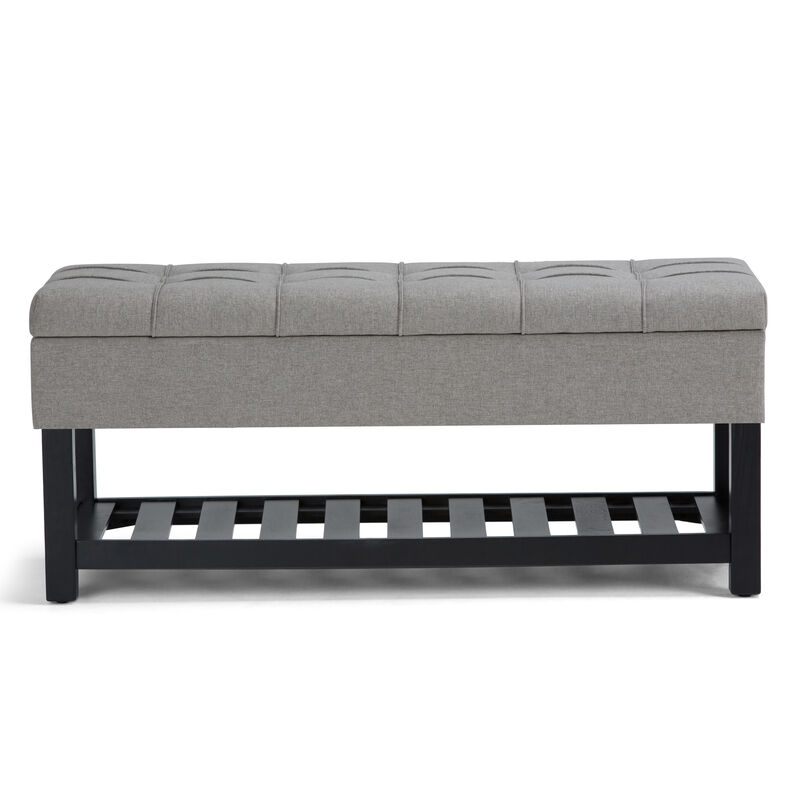 Simpli Home Saxon Storage Ottoman Bench image number 2