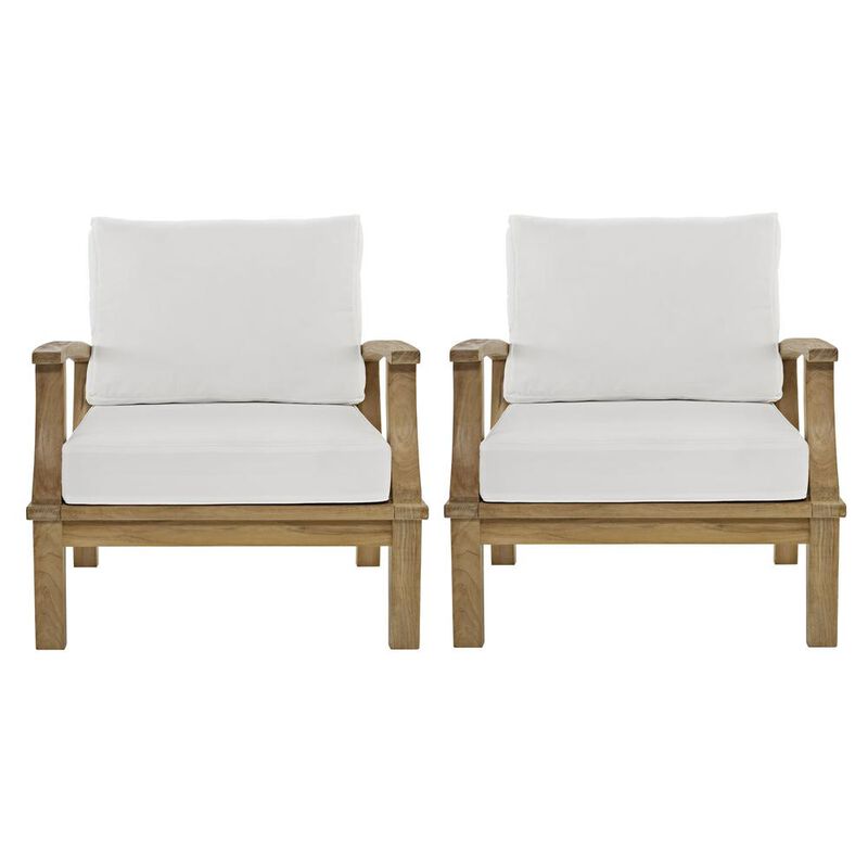 Modway Marina 2 Piece Outdoor Patio Teak Set
