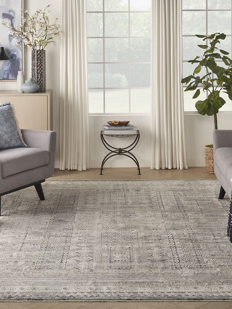 Lynx LNX06 Ivory/Blue 8'6" x 11'4" Rug