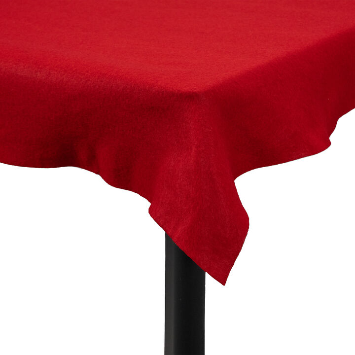35.5" x 94.5" Red Rectangular Table Drape