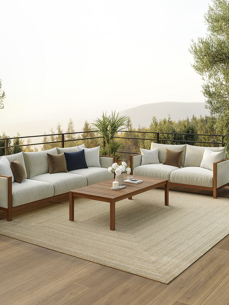 Tulum TLM04 Taupe/Gray 9' x 12' Rug