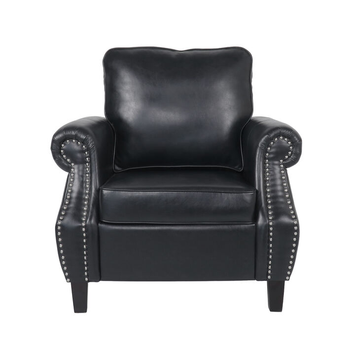 Christopher Knight Home Carey Faux Leather Club Chair with Nailhead Trim