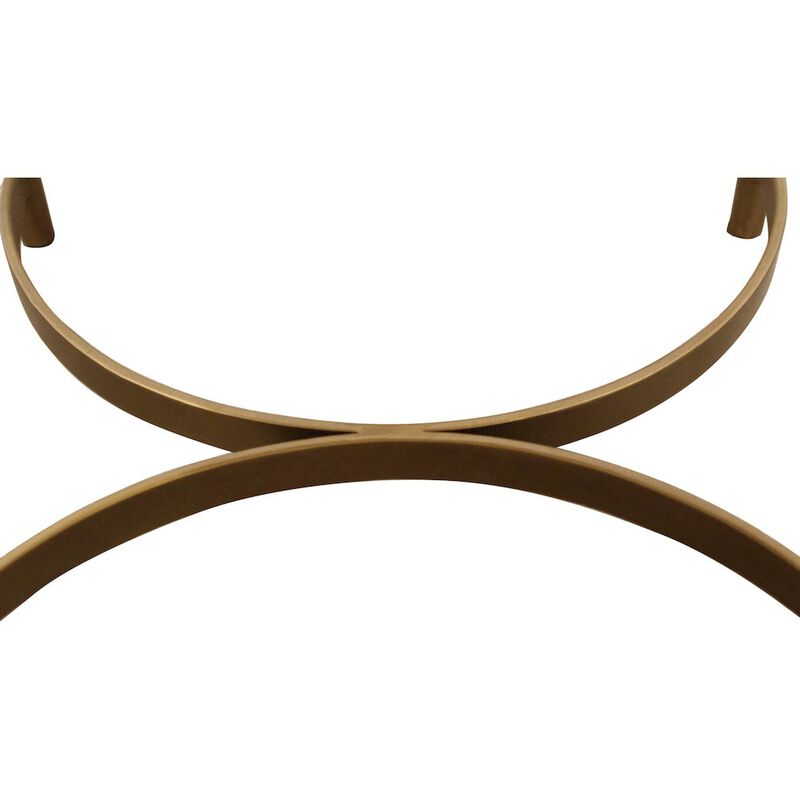 Alex Hamilton Modern Honeyville Stool with Ivory Cushion