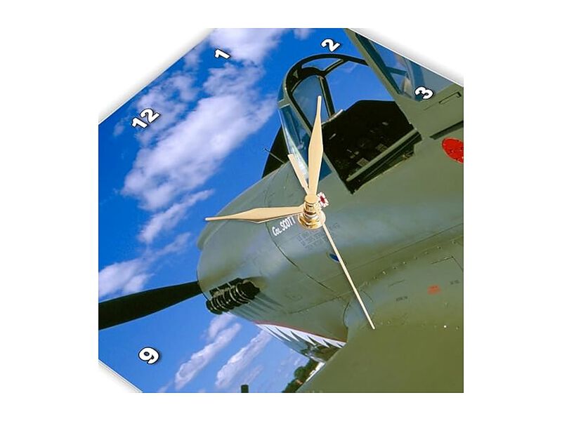 Curtiss War Hawk Plane Bernard Wall Clock 15 Inch Home Decor image number 3