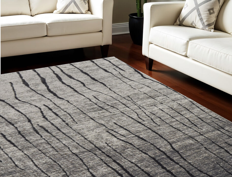 HomeRoots Abstract Power Loom Area Rug