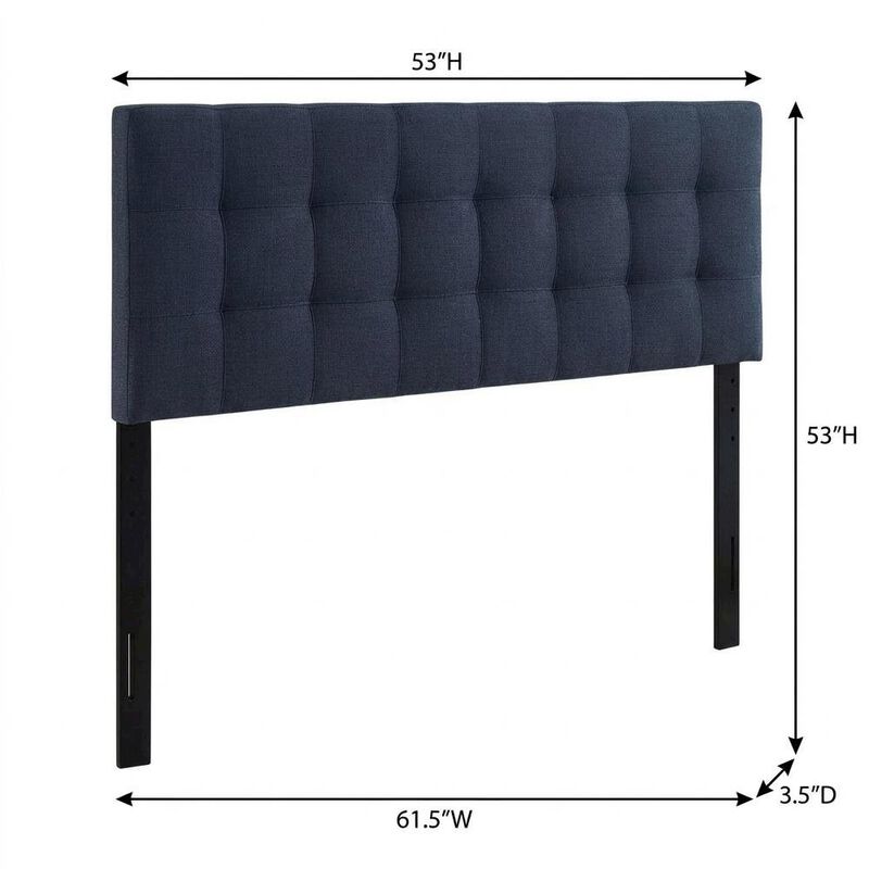 Upholstered Fabric Queen Headboard with Soft Padding and Sturdy Frame image number 1