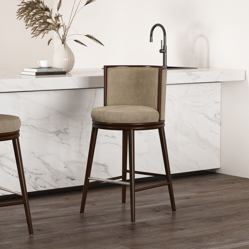 Evalyn Brown Bar Stool