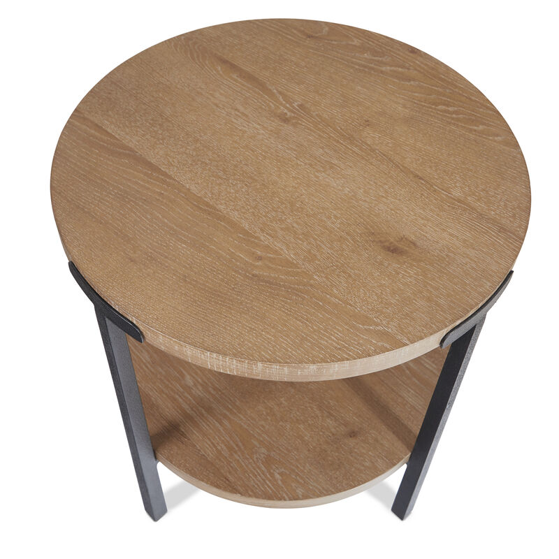 Millwork Brown Round End Table