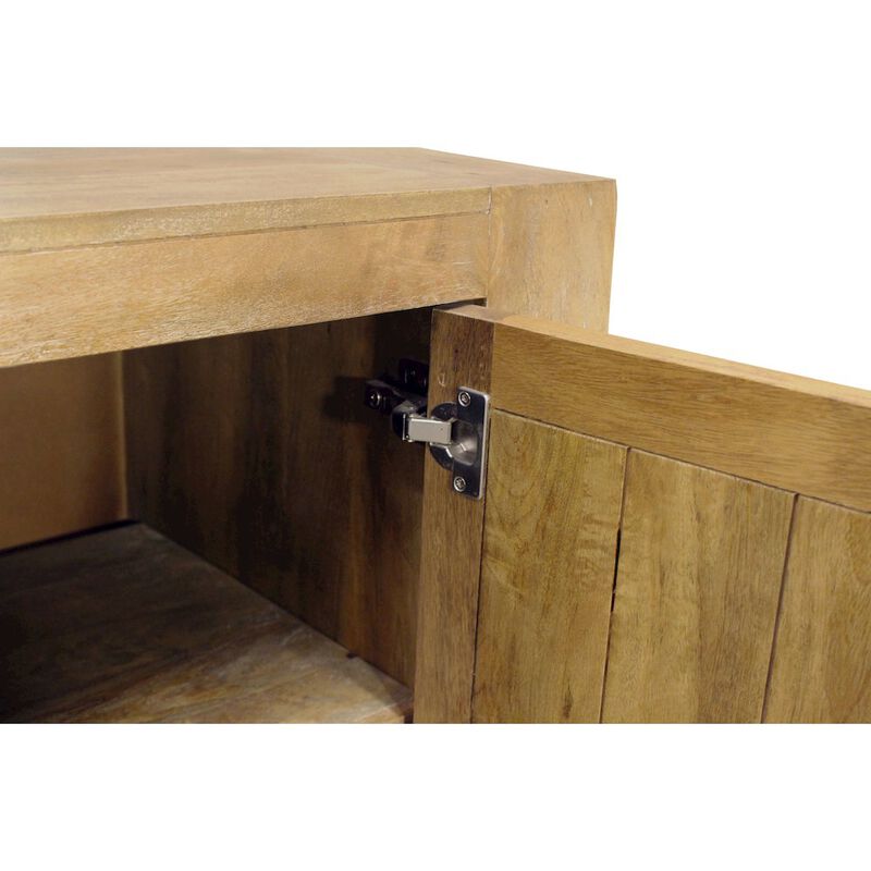 Mid-Century Jaden Sideboard 3 Drawers, 4 Doors in Distressed Natural