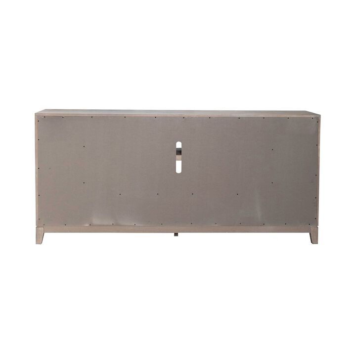 Liberty Furniture Brentwood 80 Inch TV Console for Living Room  - Sandstone Oak