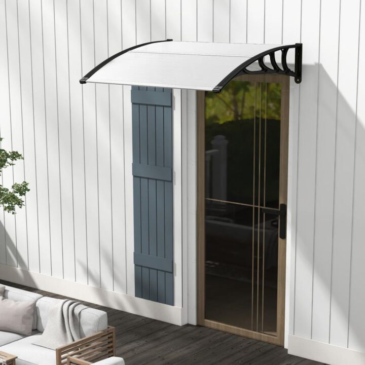 Hivvago Outdoor Front Door Window Awning Door Canopy Exterior
