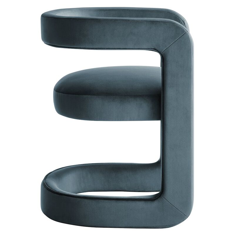 Winslow Barrel Performance Velvet Dining Chair image number 3