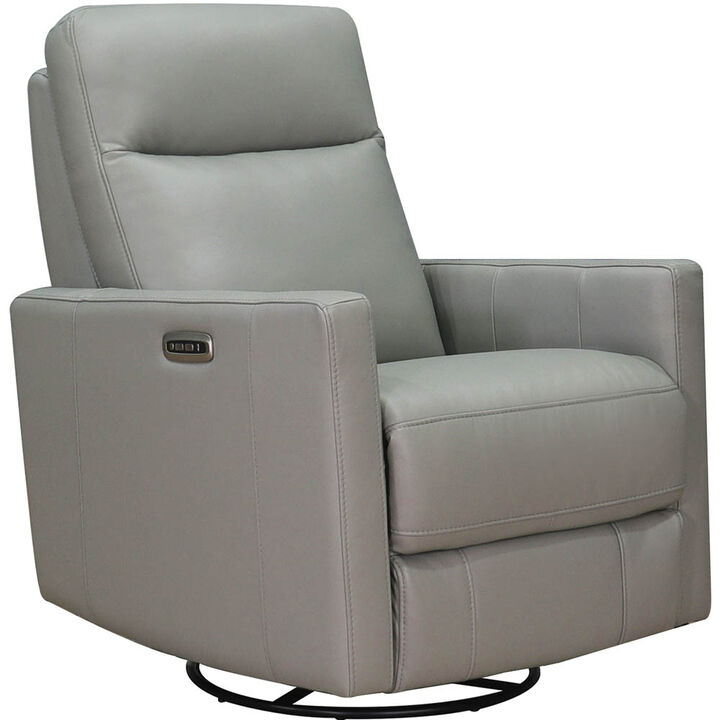 Ashby Power Headrest Swivel Glider Leather Recliner