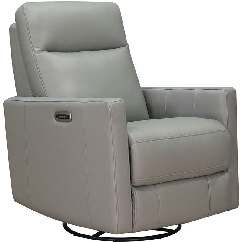 Ashby Power Headrest Swivel Glider Leather Recliner