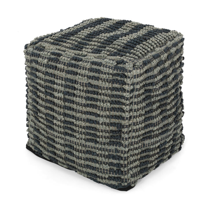 GOODSILO Versatile Square Pouf Ottoman Floor Cushion Decor Accent Piece Stylish Home Furniture Seating Solution