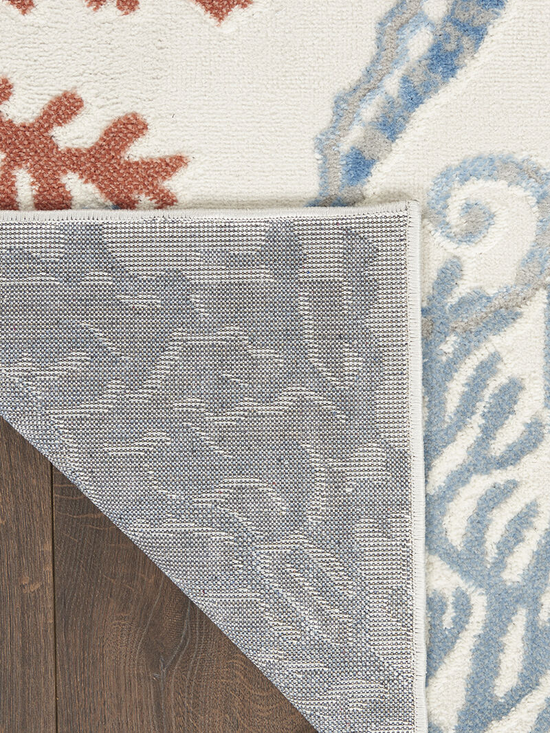 Seaside SDS03 Ivory/Multicolor 5'3" x 7'3" Rug