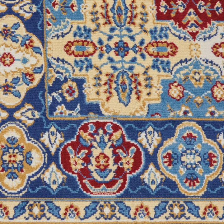 HomeRoots Ogee Distressed Area Rug