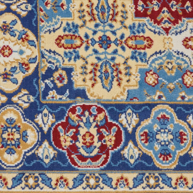 HomeRoots Ogee Distressed Area Rug image number 0