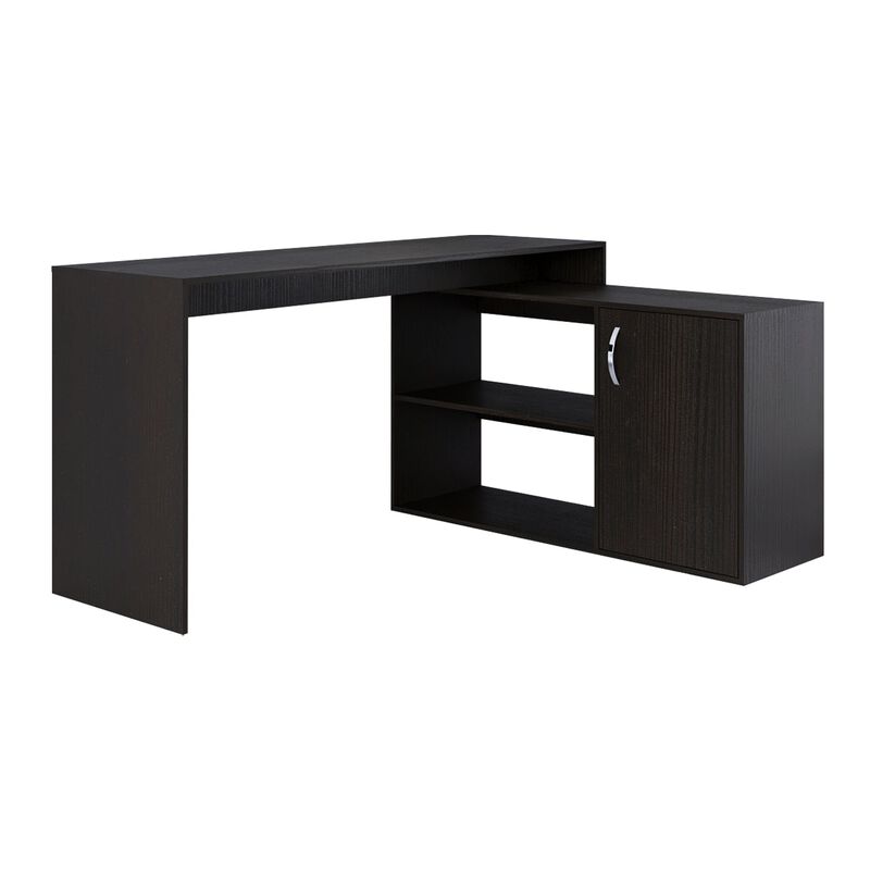 L-Shaped Desk Desti, Office, Black image number 5