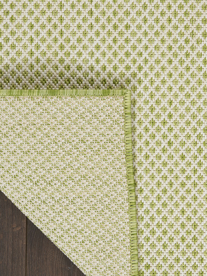 Courtyard COU01 Ivory/Green 9' x 12' Rug