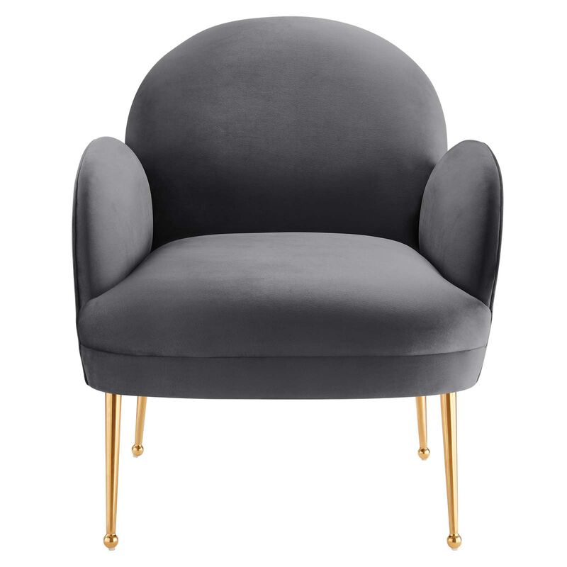 Modway Transcend Performance Velvet Armchair image number 0