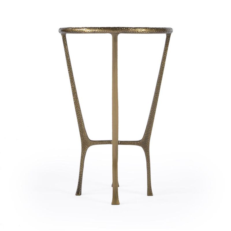 Butler Specialty Switlania Marble Side Table, Gold
