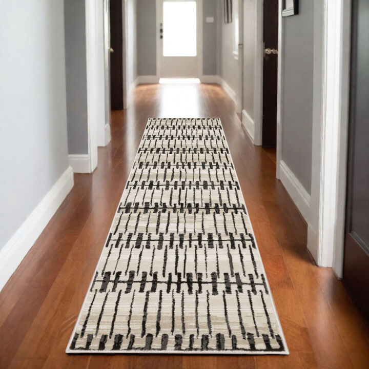 HomeRoots Geometric Runner Rug