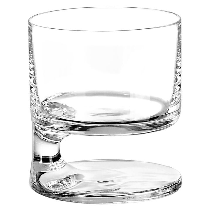 Double Old Fashion Glass SMOKE Set of 2
