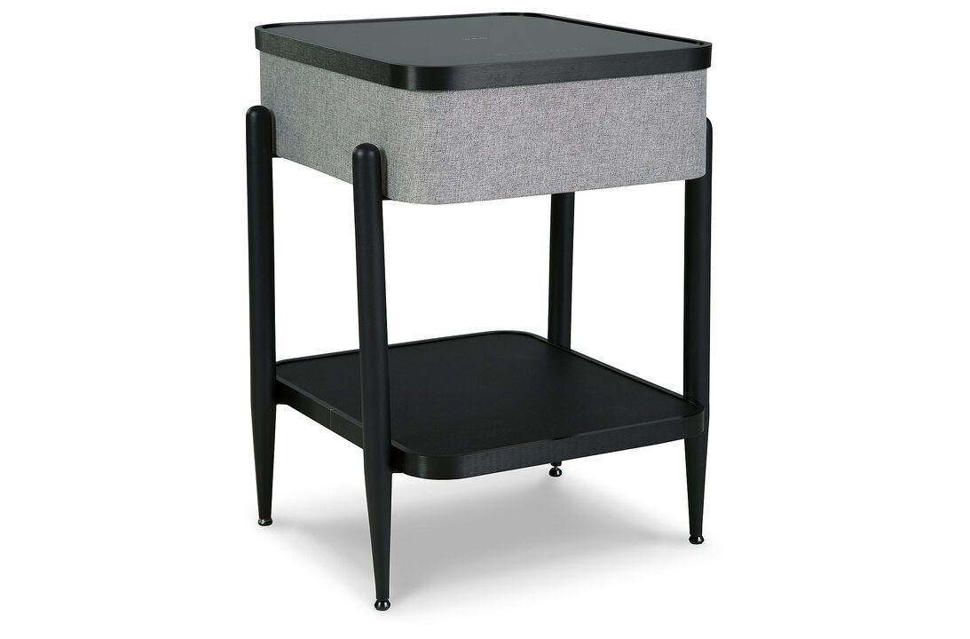 Jorvalee Built-In Speaker Accent Table with Wireless and USB Charging
