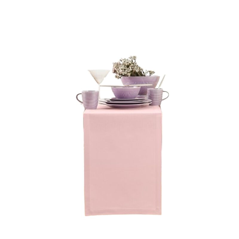 Solino Home Dru - Cotton Linen Plain Table Runner &ndash; Handcrafted, Machine Washable, Perfect for Holiday and Everyday Dining