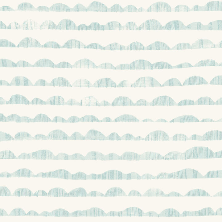 Hill & Horizon Blue Wallpaper