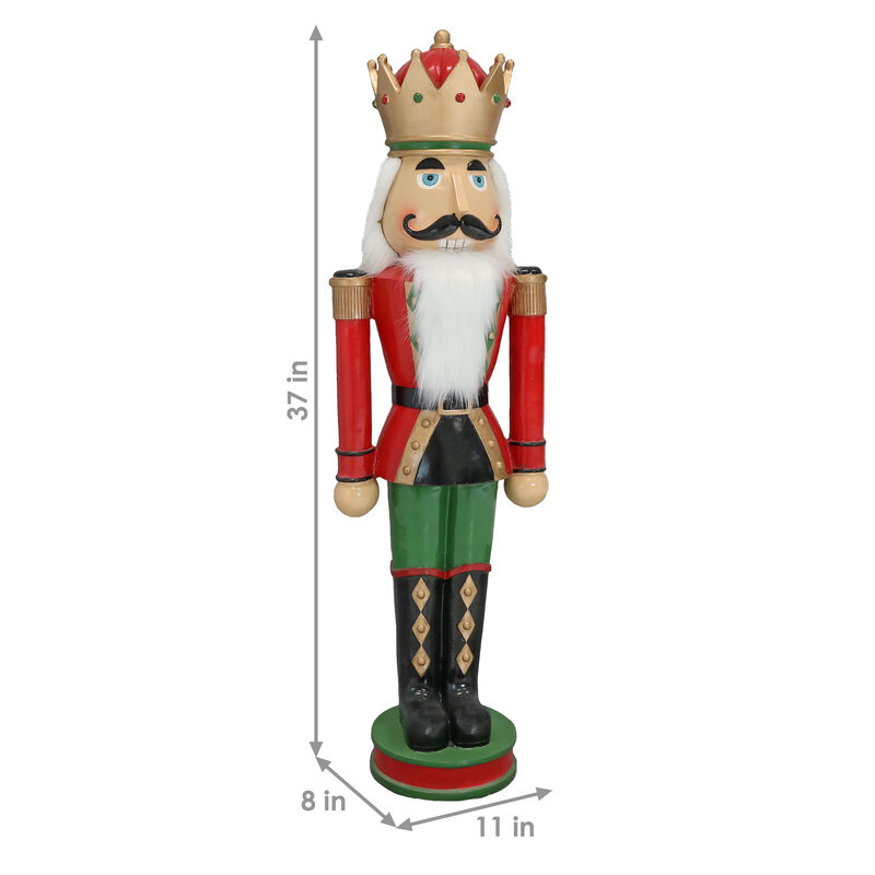 Sunnydaze Prince Matthias the 3ft Nutcracker Statue Christmas Decoration image number 4