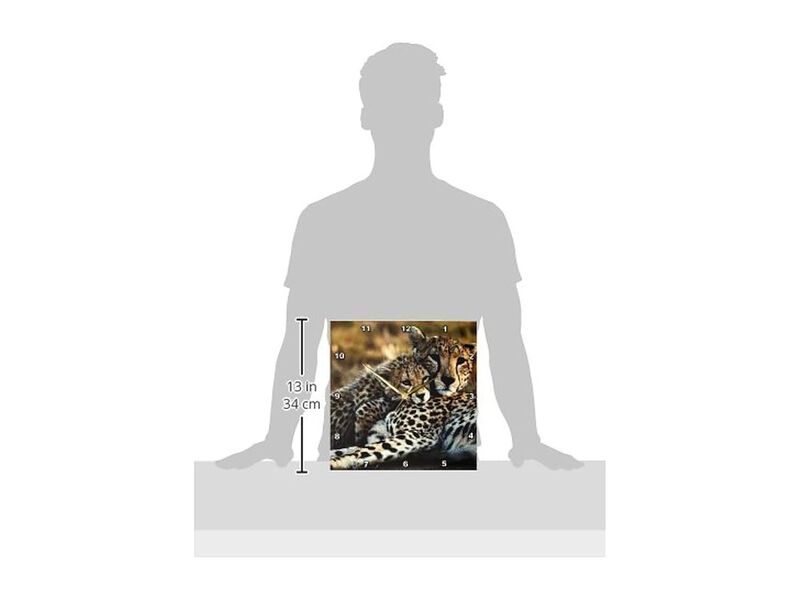 Cheetah Cub Masai Mara Kenya Joe Wall Clock 13 Inch Home Decor image number 2