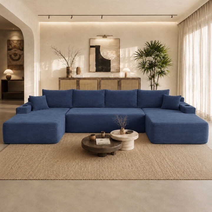Mernri 126" Cloud Sectional Sofa