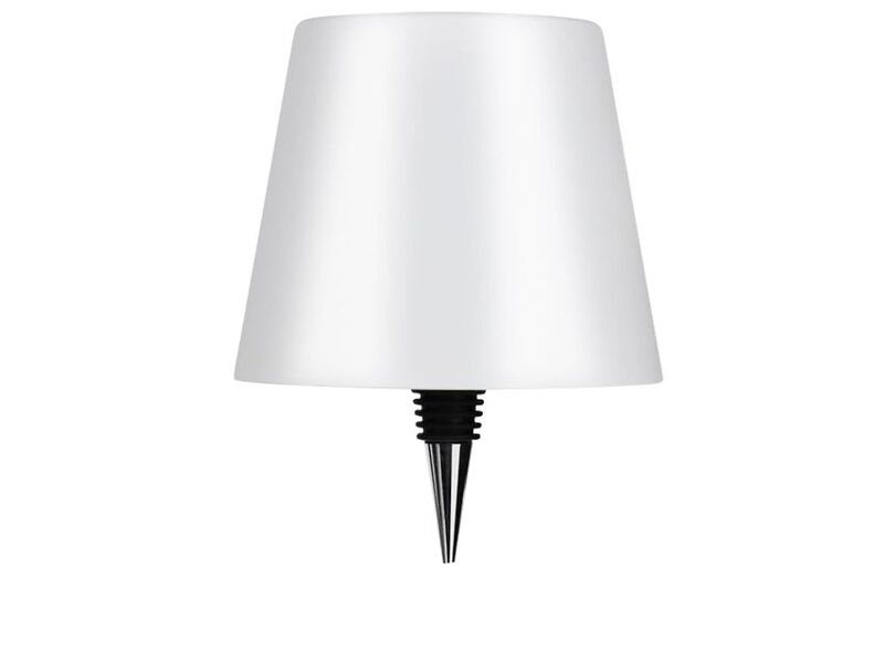 8 inch Metal Base Table Lamp with Glass Shade image number 0