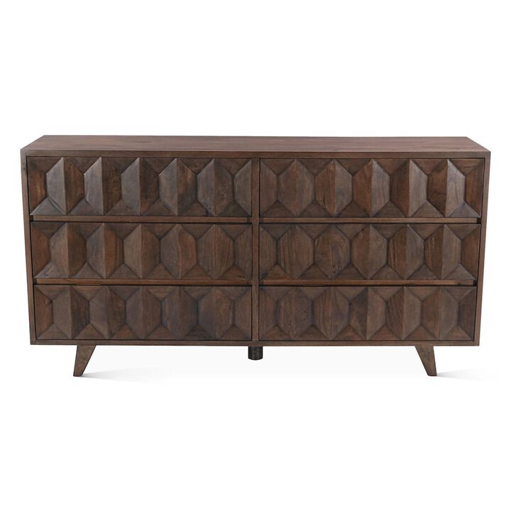 World Interiors Lisbon Dresser in Royal Brown
