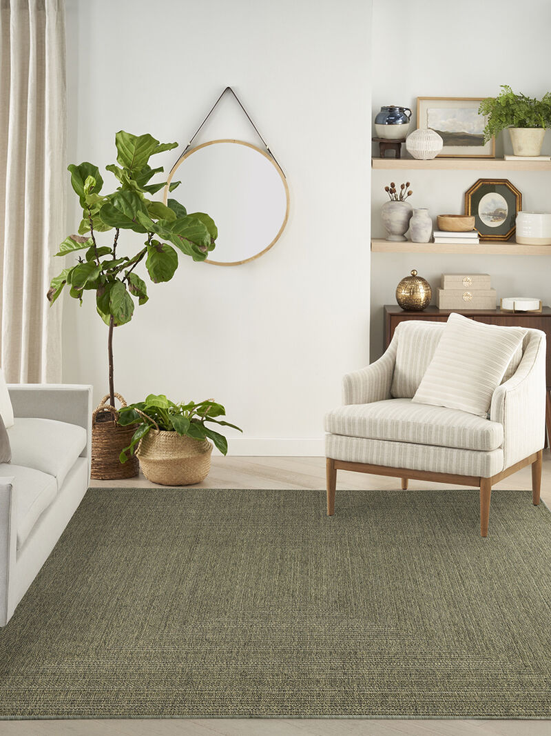 Tulum TLM04 Olive 9' x 12' Rug image number 9