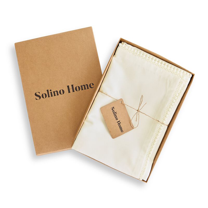 Solino Home Maddie Dinner Napkins &ndash; Set of 4, 20 x 20 in, Machine Washable, Holiday and Everyday Dining