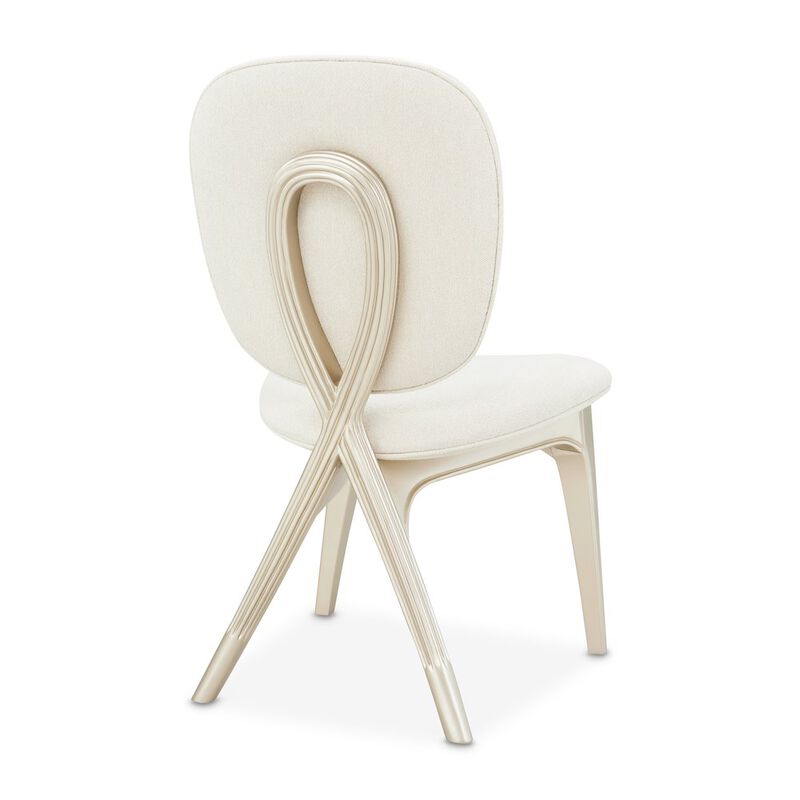 Michael Amini Camellia Field Vanity Chair - Caramel image number 9