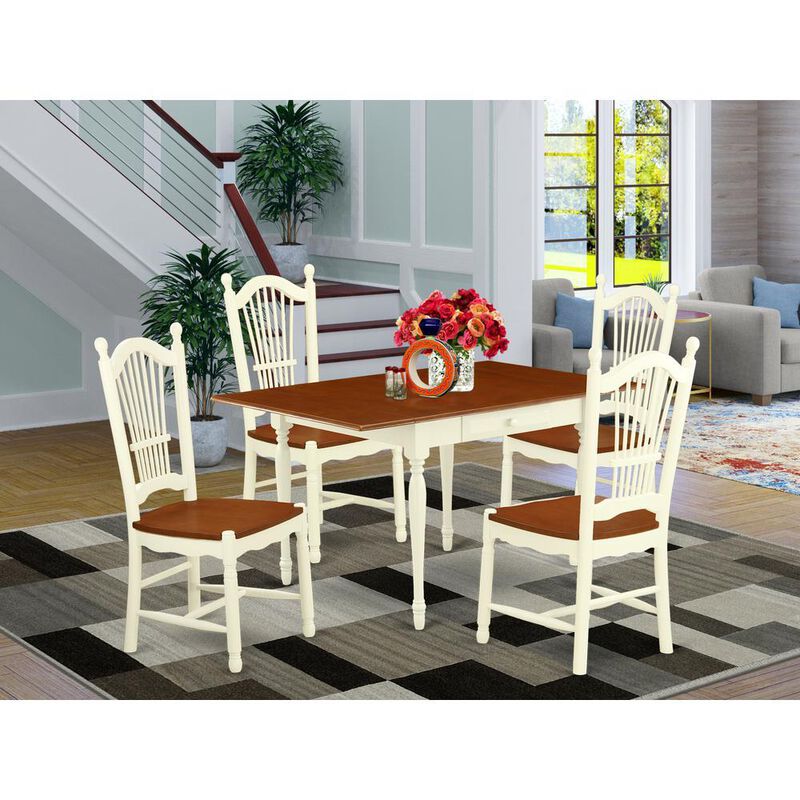 Dining Room Set Buttermilk & Cherry