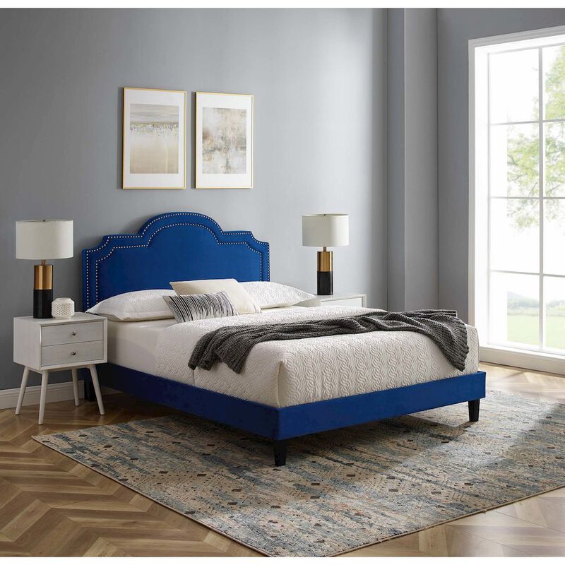 Aviana Performance Velvet King Bed image number 7
