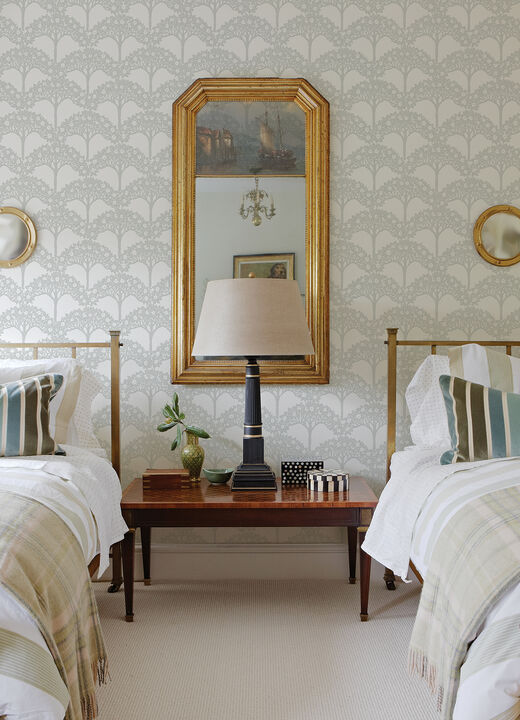 Dawson Light Grey Magnolia Tree Wallpaper