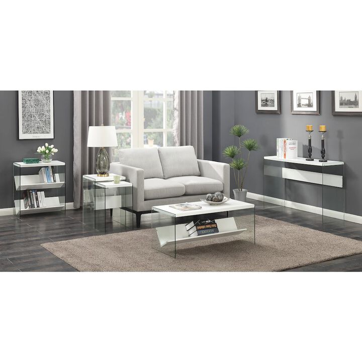 Convience Concept, Inc. SoHo Glass Coffee Table with Shelf