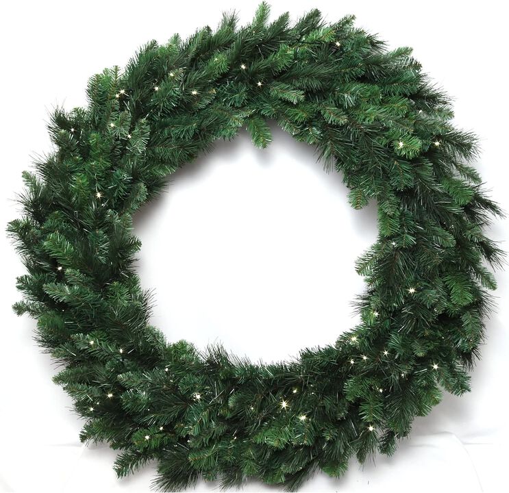 48-Inch Classic Green Pine Christmas Wreath - Add Festive Charm to Your Holiday Decor