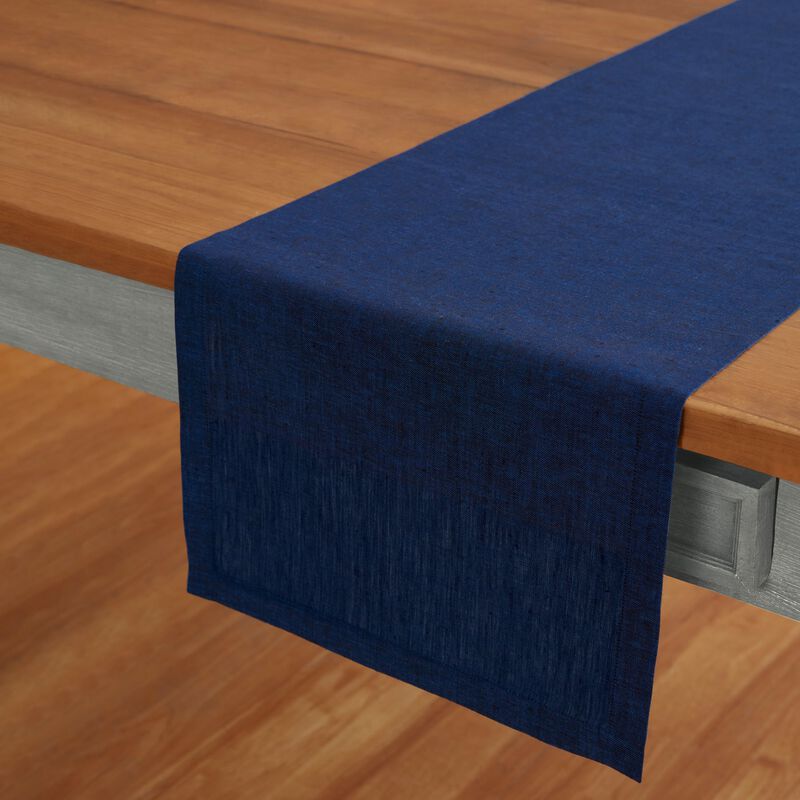 Solino Home 100% Pure Linen Table Runner - Athena