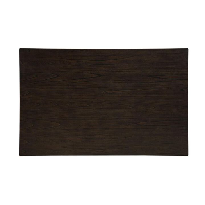 Best Quality Furniture Counterheight Dining Table with Storage in Cappuccino Wood