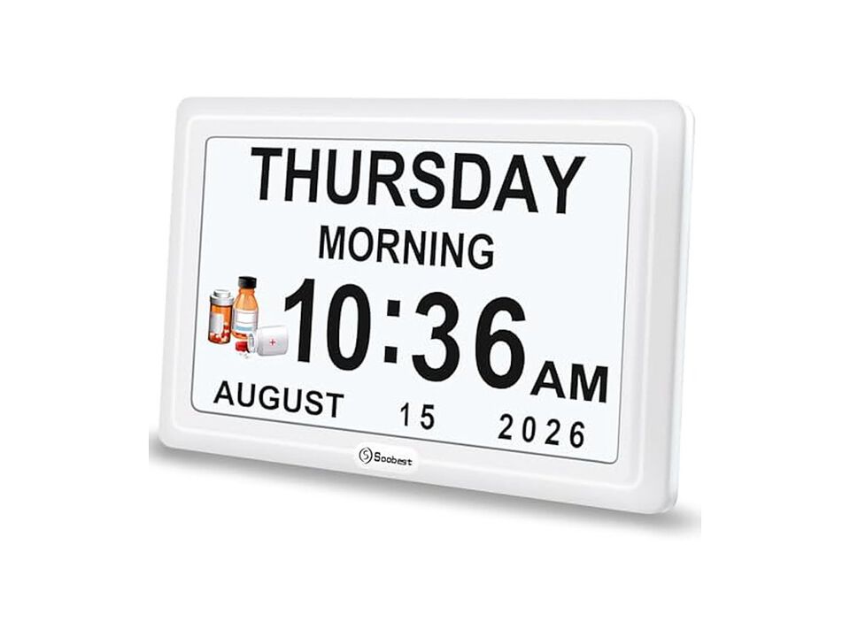 Dementia Digital Elderly Alarm Reminders Wall Clock Home Decor