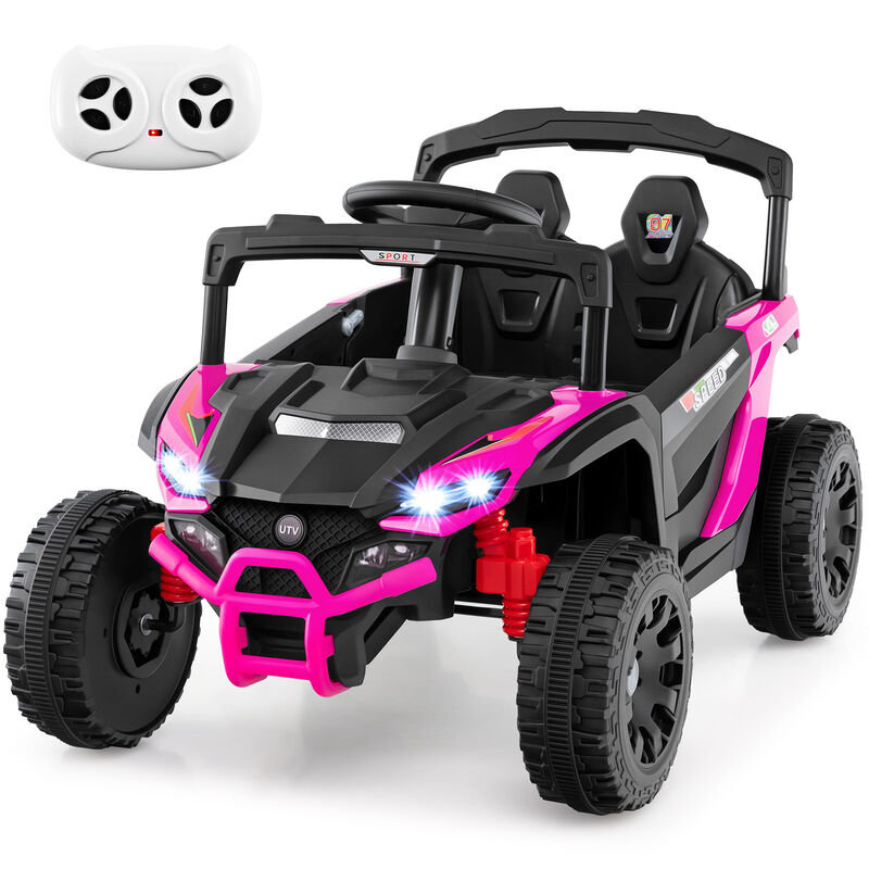 Kids 12V Electric UTV Ride On Car with LED Lights Music and Horn image number 5