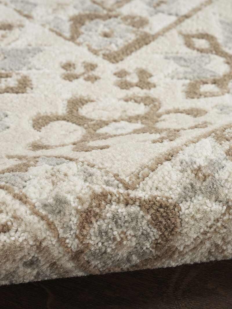 Serenity Home SRH01 Ivory/Mocha 5'3" x 7'3" Rug image number 4