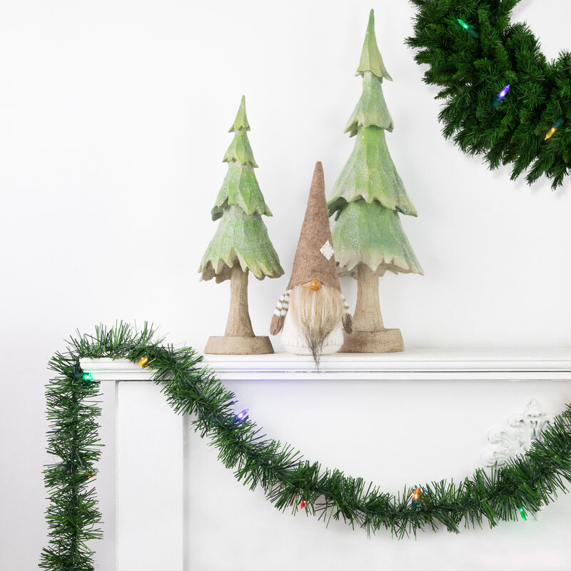 18' Pre-Lit LED Pine Artificial Christmas Garland  Multicolor Lights image number 1